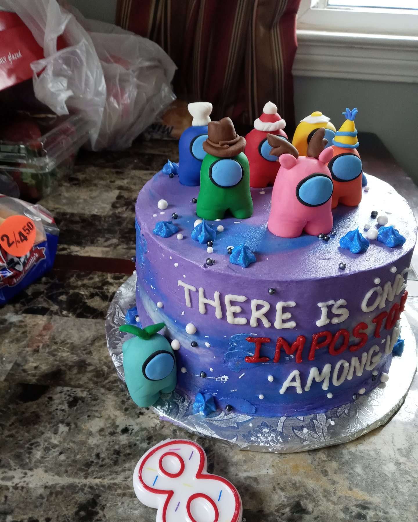 Among Us birthday cake